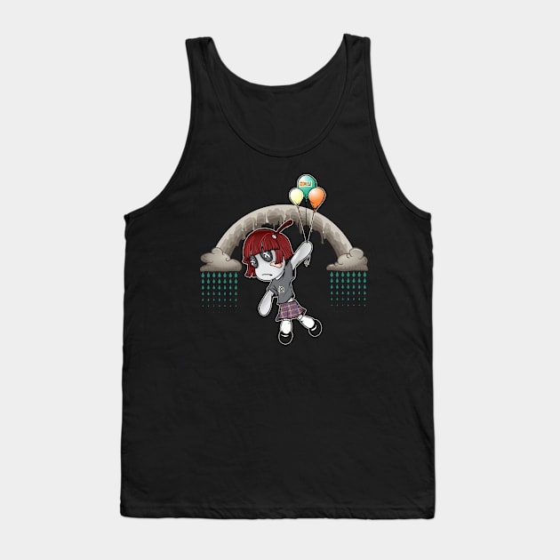 Super Cute Kawaii Goth Girl Tank Top by Renegade Rags